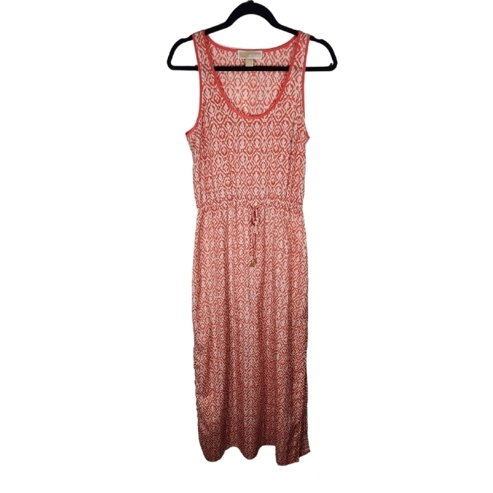 Michael Kors Maxi Dress Size Small Orange Pattern